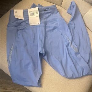 Nike Fast Leggings Drawstring Tights in Light Blue Sz XS